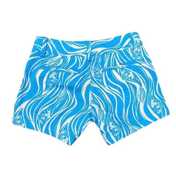 Lilly Pulitzer Blue & White The Callahan Short Size 000 NWOT - Picture 4 of 8